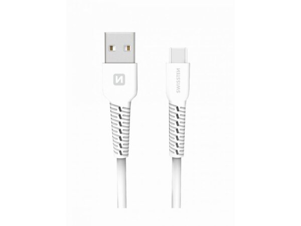 SWISSTEN USB AUF USB-C DATENKABEL 1,0 M WEISS