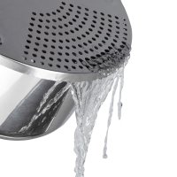 Relaxdays Abgießhilfe Edelstahl Silber