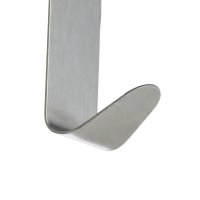 Relaxdays Türhaken Edelstahl 4er Set Silber