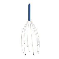 Relaxdays Kopfmassagegerät Blau/Silber