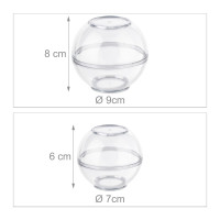 Relaxdays Zwiebeldose transparent 2er Set Transparent