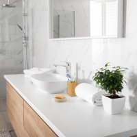 Relaxdays Zahnputzbecher Bambus