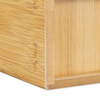 Relaxdays Zahnputzbecher Bambus