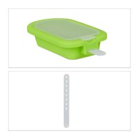 Relaxdays Eisformen 4er Set Silikon Gelb/Grün/Pink