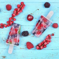 Relaxdays 6 Eisformen aus Silikon Türkis/Beige