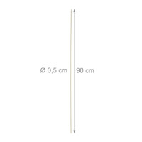 Relaxdays Stockbrot Spieße im 200er Set Hellbraun