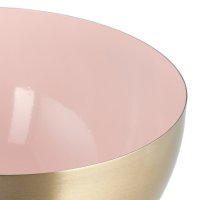 Relaxdays Zweifarbige Salatschüssel aus Edelstahl Beige