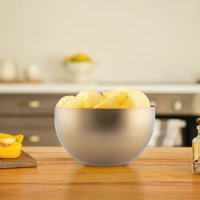 Relaxdays Zweifarbige Salatschüssel aus Edelstahl...