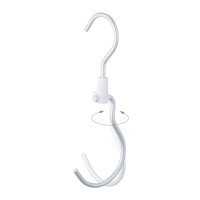 Relaxdays 5er Set Haken für Kleiderstange Silber/Beige