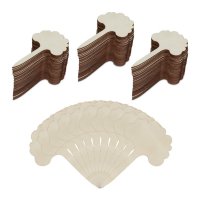 Relaxdays  Pflanzenstecker Holz 100er Set Hellbraun
