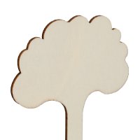 Relaxdays  Pflanzenstecker Holz 100er Set Hellbraun