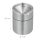 Relaxdays Aschenbecher mit Deckel Schwarz/Silber