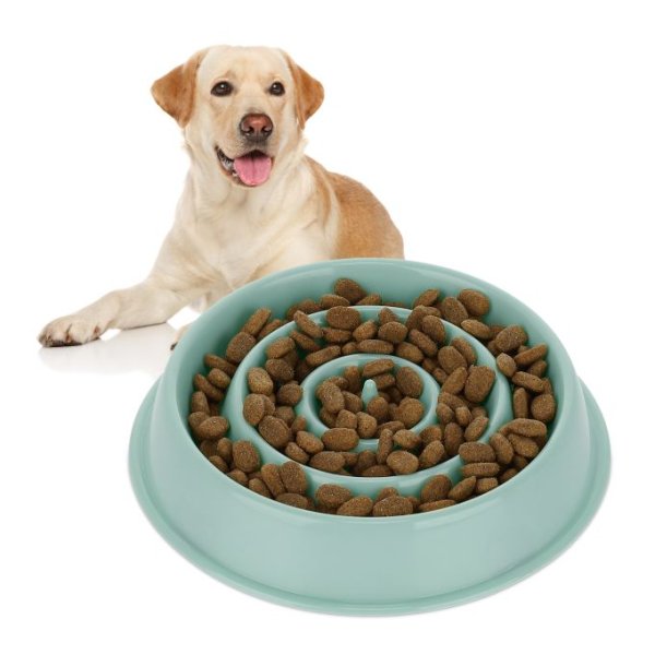 Relaxdays Anti Schling Napf 400 ml Hellblau