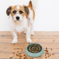 Relaxdays Anti Schling Napf 400 ml Hellblau