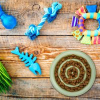 Relaxdays Anti Schling Napf 400 ml Hellblau