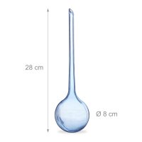 Relaxdays 9er Set Bewässerungskugeln Hellblau