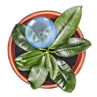 Relaxdays 9er Set Bewässerungskugeln Hellblau