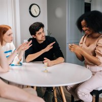 Relaxdays 4er Set Sanduhren Beige