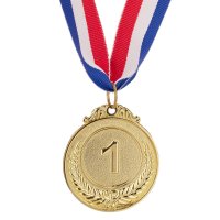 Relaxdays 3er Set Medaille für Kinder Gold/Kupfer/Silber