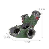 Relaxdays Aquarium Deko Baumstamm