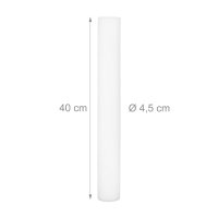 Relaxdays 10er Set LED Leuchtstäbe aus Schaumstoff Beige