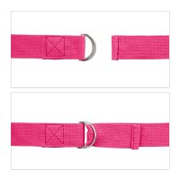 Relaxdays 2er Set Yogagurte Beige