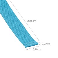 Relaxdays 2er Set Yogagurte Beige