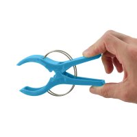 Relaxdays 16er Set Strandtuchklammern in Blau/Pink