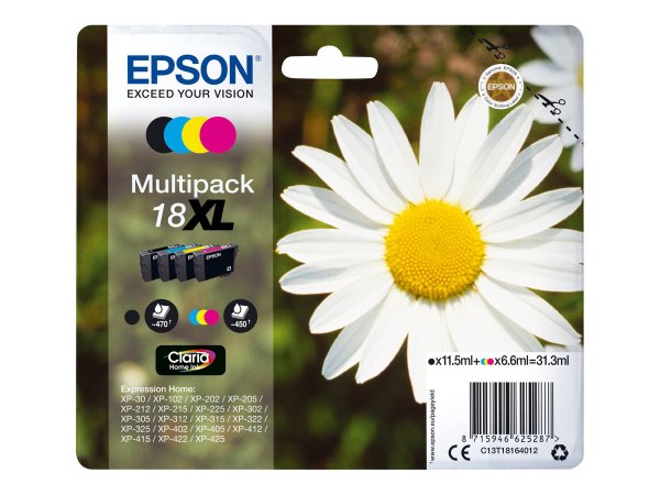 C13T18164012 EPSON XP Tinte (4) cmyk HC
