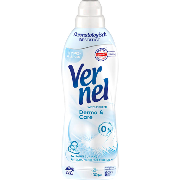Vernel Derma & Care Weichspüler flüssig, 0,814 l