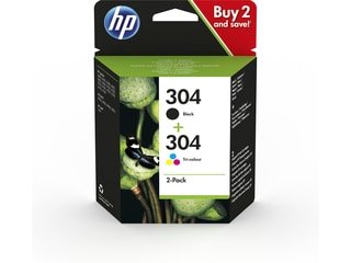3JB05AE HP 304 DJ Tinte (2) blk-col ST