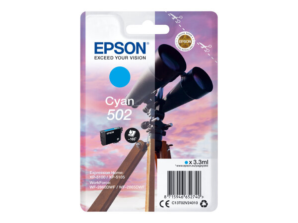 Epson 502 cyan (C13T02V24010)