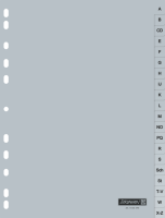 BRUNNEN Ordnerregister DIN A4 Vollformat A-Z grau...