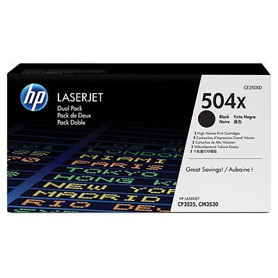 HP - Toner - Duopack - CE250XD - No.504X - black - 2x 10.500pages